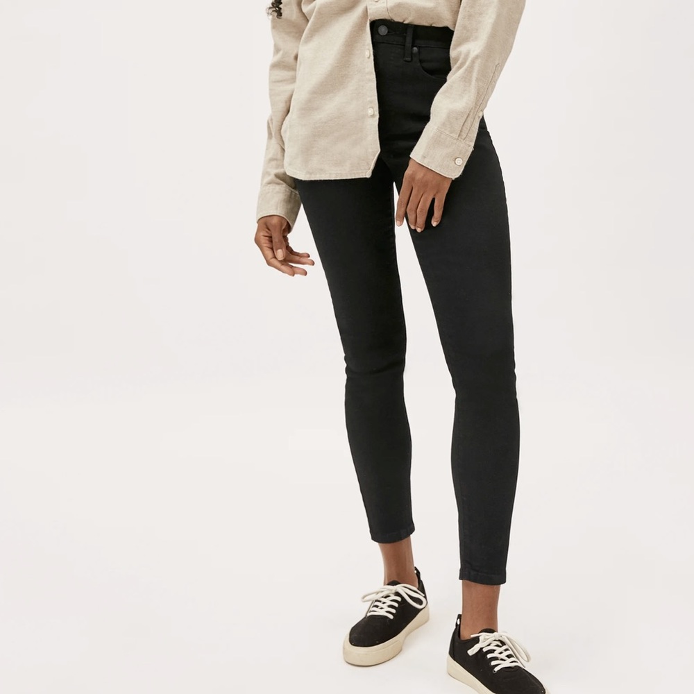 Everlane Authentic Stretch Black High Rise Skinny